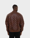 FRANKY MEN'S LEATHER BOMBER JACKET